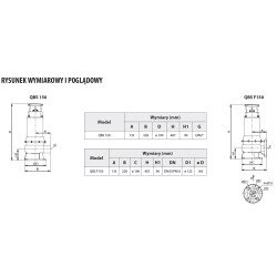 Nierdzewna pompa zatapialna do ścieków QBS 150 230V IPRO
