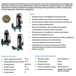 WQ 8-4-0,37 0,37kW 230V pompa zatapialna z rozdrabniaczem OMNIGENA