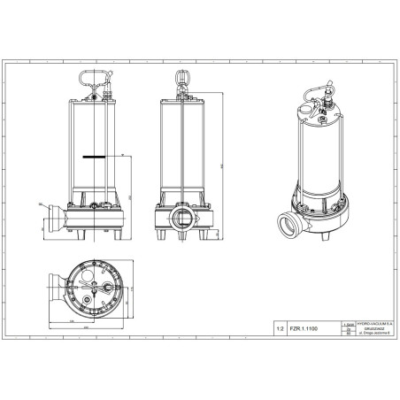 FZR 1.01 1,5kW 230V pompa zatapialna z rozdrabniaczem HYDRO-VACUUM