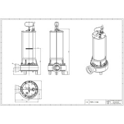 FZR 1.01 1,5kW 400V pompa zatapialna z rozdrabniaczem HYDRO-VACUUM