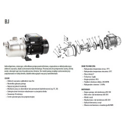 BJ 40/55 0,55kW 230V pompa hydroforowa IPRO