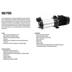 MH PRO 200/75 1,85kW 230V pompa hydroforowa IPROS