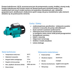 WZ250B 0,25kWkW 230V pompa hydroforowa OMNIGENA