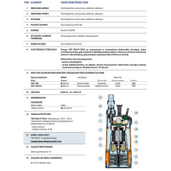 TOP MULTI TECH 3 automatyczna pompa zatapialna PEDROLLO