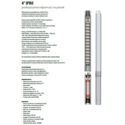 4" 12-055T 4,0kW 400V pompa głębinowa IPRO