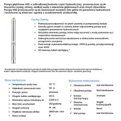 4" 4SD 5-15 1,5kW 400V pompa głębinowa OMNIGENA