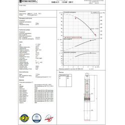 4" GAB 4.11 1,5kW 230V pompa głębinowa HYDRO-VACUUM