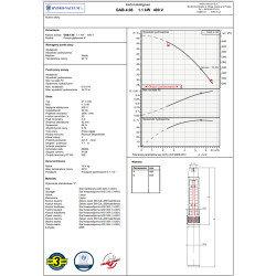 4" GAB 4.08 1,1kW 400V pompa głębinowa HYDRO-VACUUM