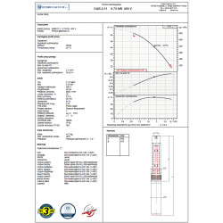 4" GAB 2.11 0,75kW 400V pompa głębinowa HYDRO-VACUUM