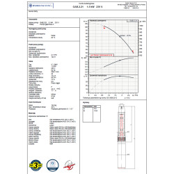 4" GAB 2.21 1,5kW 230V pompa głębinowa HYDRO-VACUUM