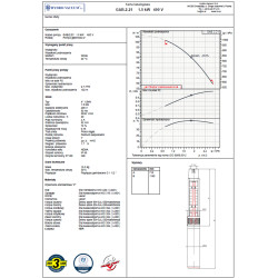 4" GAB 2.21 1,5kW 400V pompa głębinowa HYDRO-VACUUM