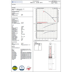 4" GAB 4.16 2,2kW 230V pompa głębinowa HYDRO-VACUUM