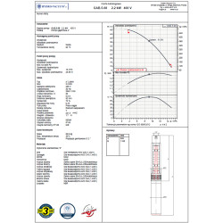 4" GAB 5.08 2,2kW 400V pompa głębinowa HYDRO-VACUUM