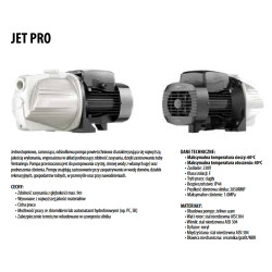 JET1100 PRO 1,1kW 230V pompa hydroforowa IBO