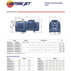 FUTURE JETm 1A 0,55kW 230V pompa hydroforowa PEDROLLO