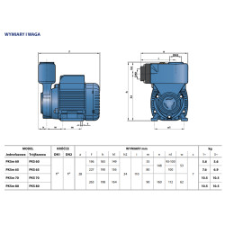 PKSm 65 0,55kW 230V pompa hydroforowa PEDROLLO