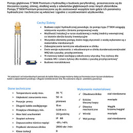 3" 3SKM100 Premium WK 0,75kW 230V pompa głębinowa OMNIGENA
