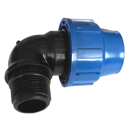 Kolano gwintowane PE32 GZ 1" 16bar POLIEXT