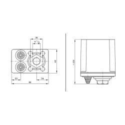 LCA.1 wyłącznik ciśnieniowy 230/400V 1/2" HYDRO-VACUUM