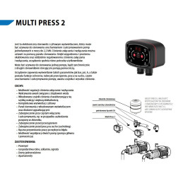 MULTI PRESS 2 wyłącznik ciśnieniowy 230V 1/4" IPRO