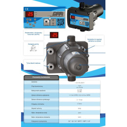 DPR wyłącznik ciśnieniowy z reduktorem 230V 1.1/4" COELBO