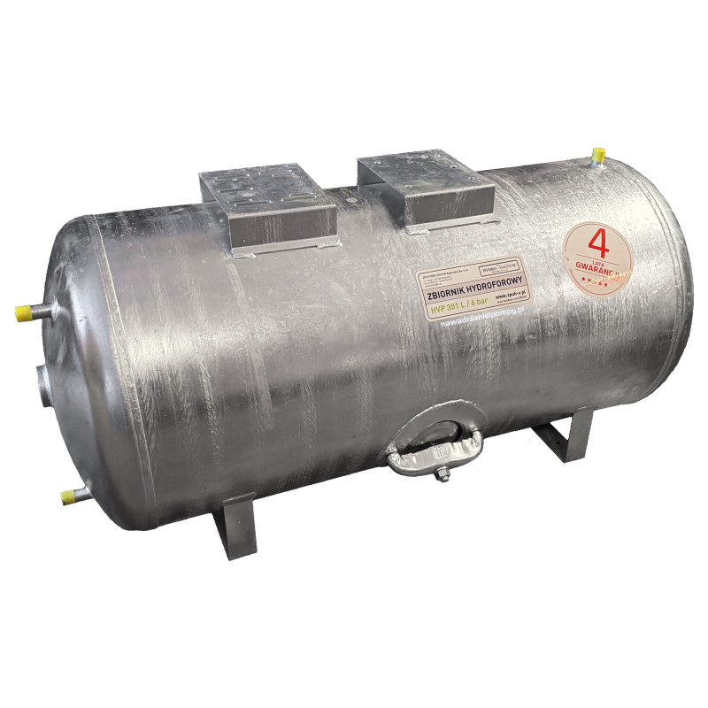HVP151L 150L 6bar ocynkowany zbiornik hydroforowy pziomy HYDRO-VACUUM