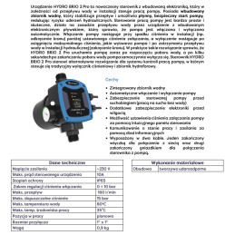 HYDRO BRIO 2 PRO wyłącznik ciśnieniowy 230V 1" Omnigena