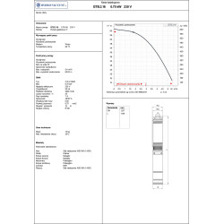 3" GTB 3.16 0,75kW 230V pompa głębinowa HYDRO-VACUUM
