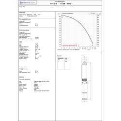 3,5" GTC 2.19 1,1kW 400V pompa głębinowa HYDRO-VACUUM